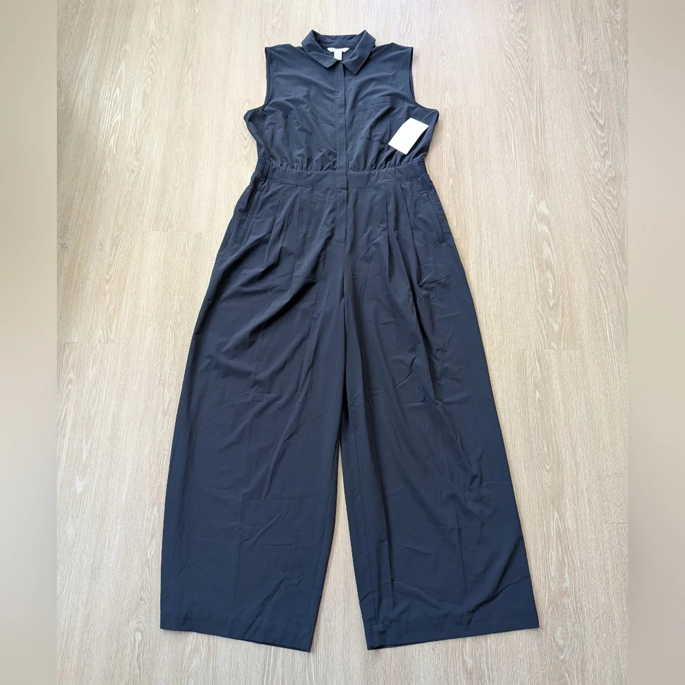 Athleta Jumpsuit Women's 16 Brooklyn Heights Wide Leg NWT - Picture 2 of 11
